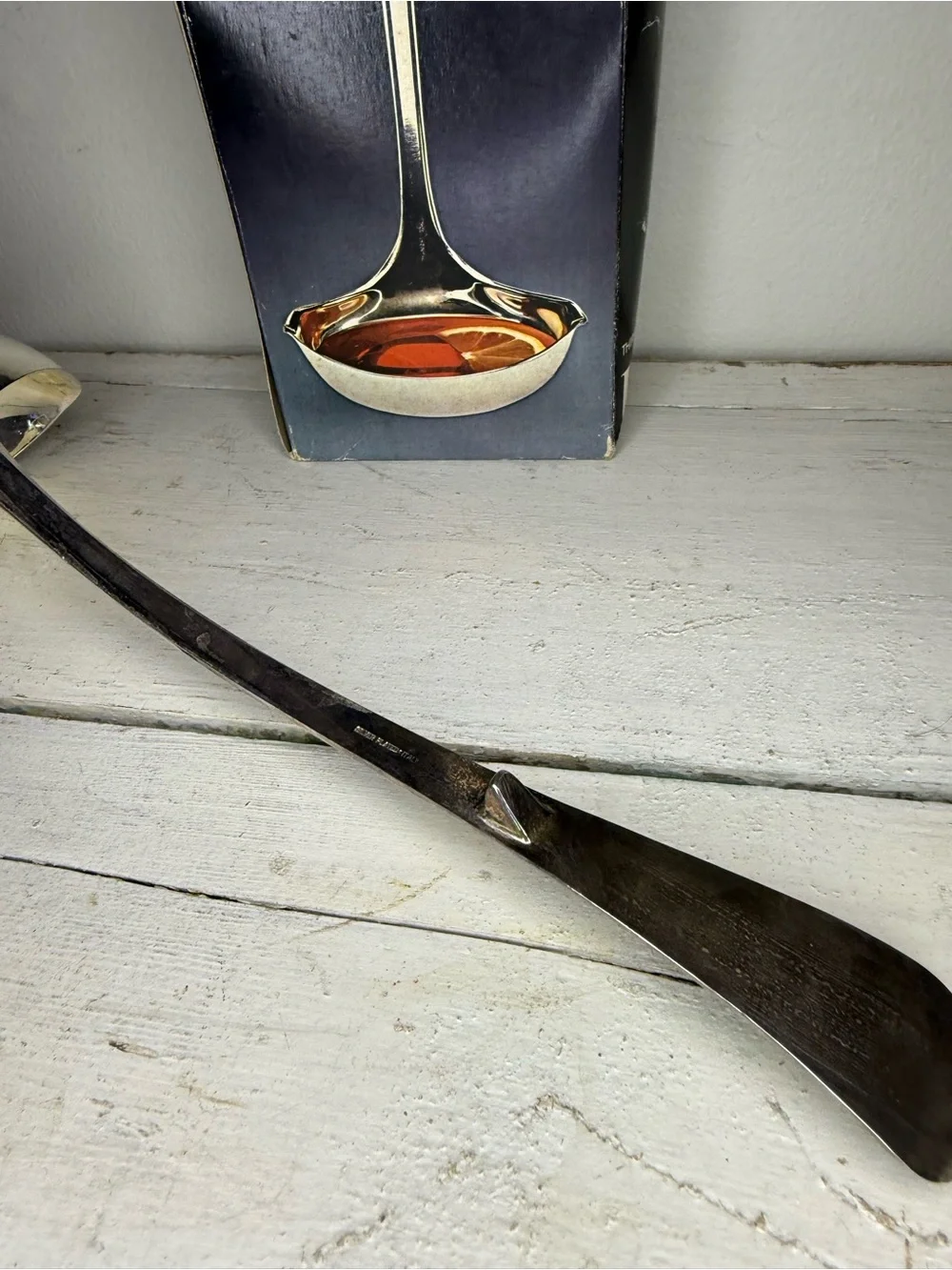 Vintage 1983 Leonard Silver MFG Towle Co. Silverplated Punch Or Soup Ladle #689